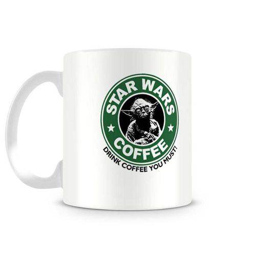 Tamanhos, Medidas e Dimensões do produto Caneca Star Wars Coffee Yoda