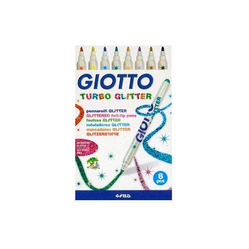 Tamanhos, Medidas e Dimensões do produto Caneta Hidrocor 8 Cores C/ Glitter Giotto