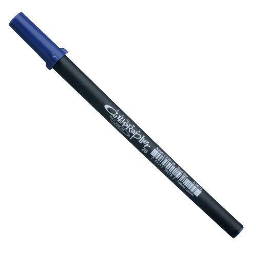 Tamanhos, Medidas e Dimensões do produto Caneta para Caligrafia Pigma Calligrapher Sakura Azul Royal Ponta de 2mm - Xsdk-C20138