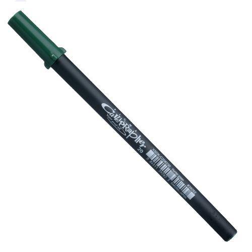 Tamanhos, Medidas e Dimensões do produto Caneta para Caligrafia Pigma Calligrapher Sakura Verde Caçador Ponta de 2mm - Xsdk-C20230
