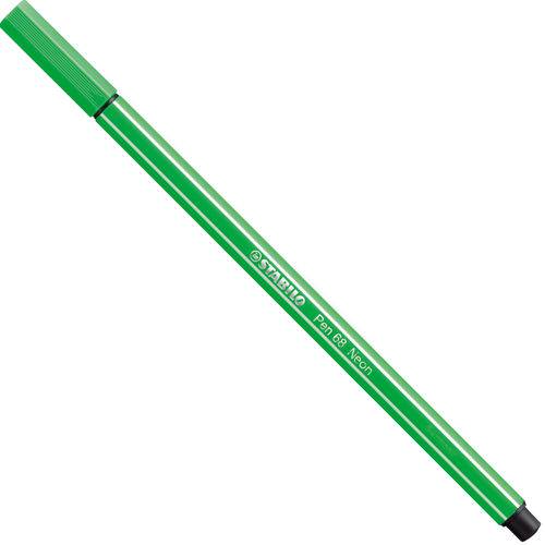 Tamanhos, Medidas e Dimensões do produto Caneta Ponta Sintetica Stabilo Pen 68 Verde Neon SP68 33
