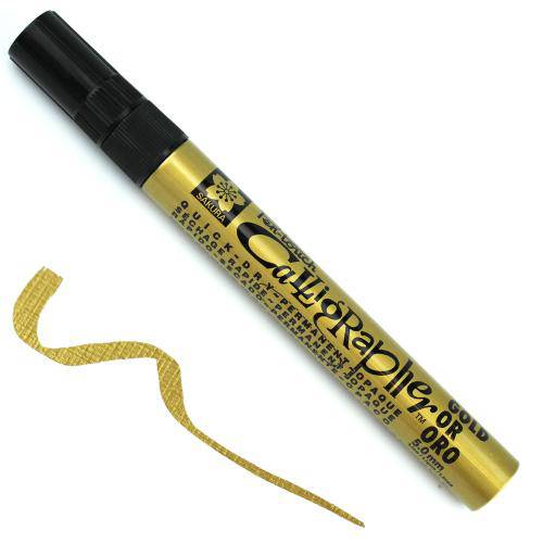 Tamanhos, Medidas e Dimensões do produto Caneta Spray Pen Touch Sakura 5.0 Mm - Cor: Ouro