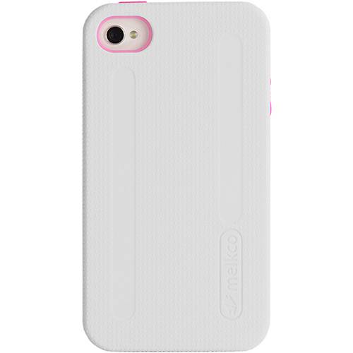 Tamanhos, Medidas e Dimensões do produto Capa de Celular para IPhone 4 e 4S Dupla Camada Branca/Rosa - IKase