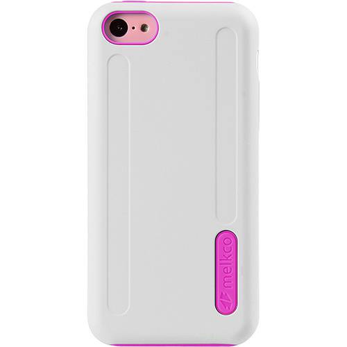 Tamanhos, Medidas e Dimensões do produto Capa de Celular para IPhone 5C Dupla Camada Branca/Rosa - IKase