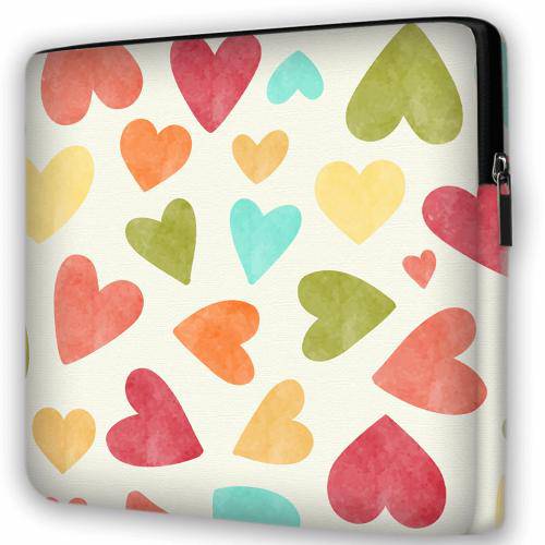 Tamanhos, Medidas e Dimensões do produto Capa de Notebook com Alça de Ombro - Love Multicorações - 15"