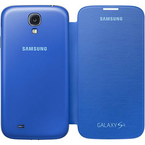 Tamanhos, Medidas e Dimensões do produto Capa Flip Cover Samsung Galaxy S4 Azul Clara