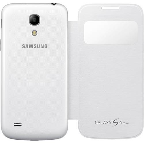Tamanhos, Medidas e Dimensões do produto Capa para Celular Galaxy S4 Mini Prote S View Branca - Samsung