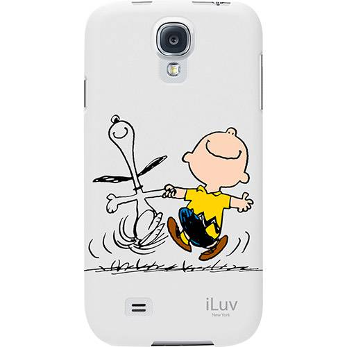 Tamanhos, Medidas e Dimensões do produto Capa para Celular para Galaxy S4 Snoopy Series Harshell de Plástico Rígido Branca ILuv
