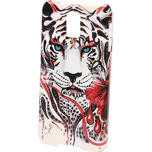 Tamanhos, Medidas e Dimensões do produto Capa para Celular Samsung S5 Policarbonato Felicia Atanasiu White Tiger - Customic