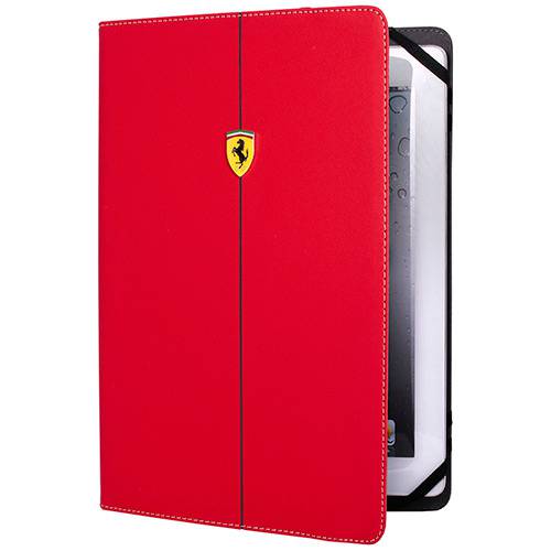 Tamanhos, Medidas e Dimensões do produto Capa para IPad/Tablet Universal Scuderia Ferrari Couro/Microfobra Vermelha - IKase