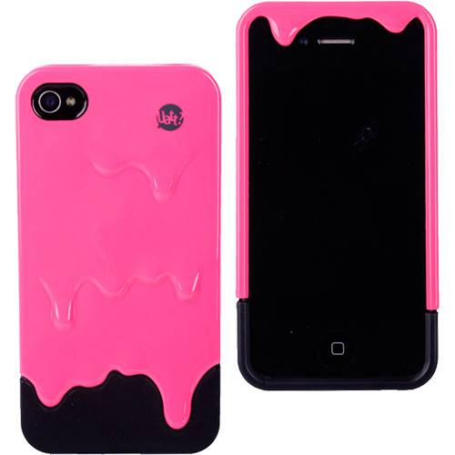 Tamanhos, Medidas e Dimensões do produto Capa para Iphone 4 e 4S Tinta Pink Silicone - Uatt?
