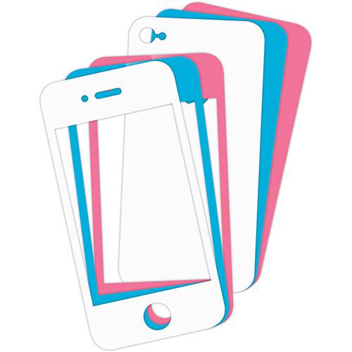 Tamanhos, Medidas e Dimensões do produto Capa para IPhone 4 e IPhone 4S Kit 6 Peças Coloridas - Dreamgear