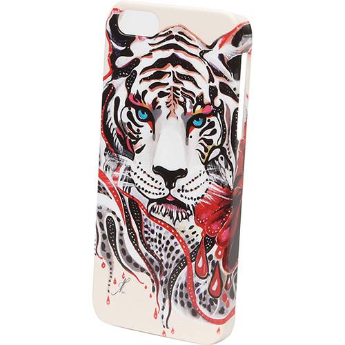 Tamanhos, Medidas e Dimensões do produto Capa para IPhone 5/5s Policarbonato Felicia Atanasiu White Tiger - Customic