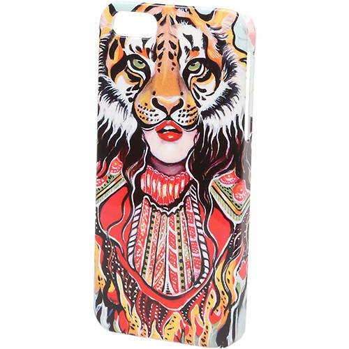Tamanhos, Medidas e Dimensões do produto Capa para Iphone 5 Policarbonato Tiger Woman - Customic