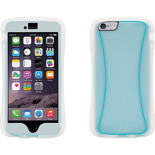 Tamanhos, Medidas e Dimensões do produto Capa para IPhone 6 Plástico Azul/Transparente - Griffin