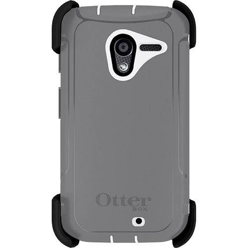 Tamanhos, Medidas e Dimensões do produto Capa Protetora Defender Cinza com Detalhe Branco Moto X