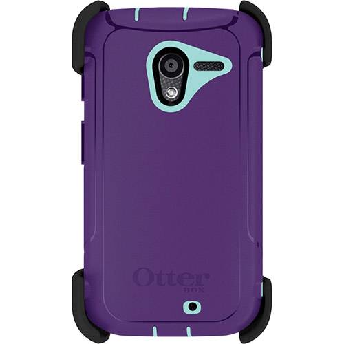 Tamanhos, Medidas e Dimensões do produto Capa Protetora Defender Roxa com Detalhe Azul Moto X