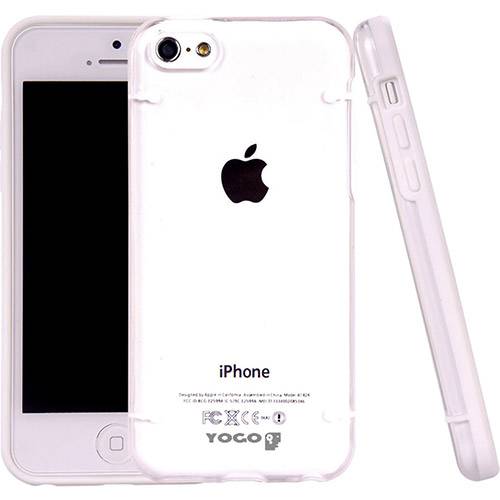 Tamanhos, Medidas e Dimensões do produto Capa Protetora em TPU em Dois Tons IPhone 5C Branco - Yogo