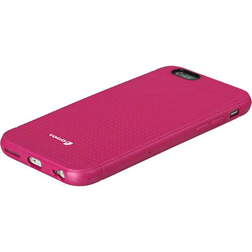 Tamanhos, Medidas e Dimensões do produto Capa Protetora em TPU para IPhone 6 Plus Rosa Acompanha Película Yogo
