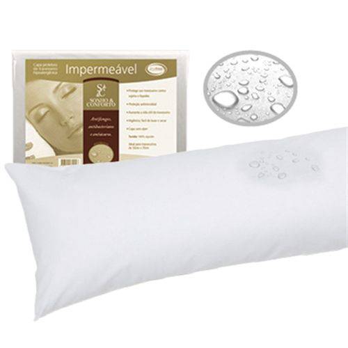 Tamanhos, Medidas e Dimensões do produto Capa Protetora Impermeável para Travesseiro de Corpo Sonho e Conforto