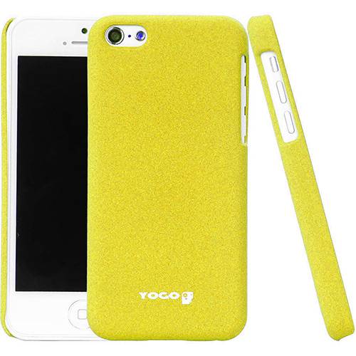Tamanhos, Medidas e Dimensões do produto Capa Protetora para IPhone 5C Sand Amarela - Yogo