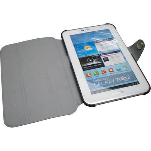 Tamanhos, Medidas e Dimensões do produto Capa Protetora para Samsung Tab 2 7" Yogo Microfibra Preta