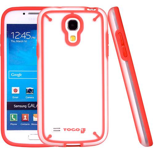 Tamanhos, Medidas e Dimensões do produto Capa Protetora TPU em Dois Tons para Galaxy S4 Mini Vermelho - Yogo