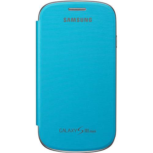 Tamanhos, Medidas e Dimensões do produto Capa Samsung Flip Cover Azul Claro Galaxy SIII Mini