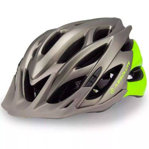 Tamanhos, Medidas e Dimensões do produto Capacete Ciclismo Bicicleta Absolute Wild Cinza/verde M