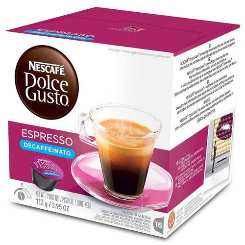 Tamanhos, Medidas e Dimensões do produto Capsula de Nescafé Dolce Gusto 96g Expresso Decaffeinato Nestle