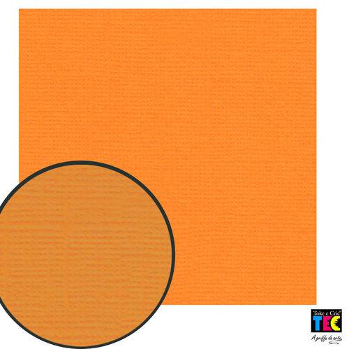 Tamanhos, Medidas e Dimensões do produto Cardstock Texturizado Toke e Crie Laranja Claro - 14847 - Pcar414
