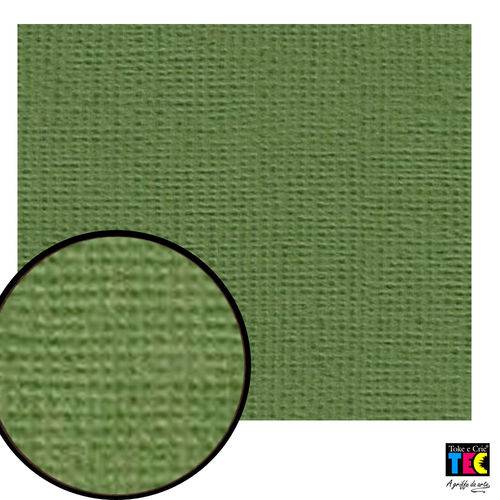 Tamanhos, Medidas e Dimensões do produto Cardstock Texturizado Toke e Crie Verde Musgo - 7951 - Pcar010
