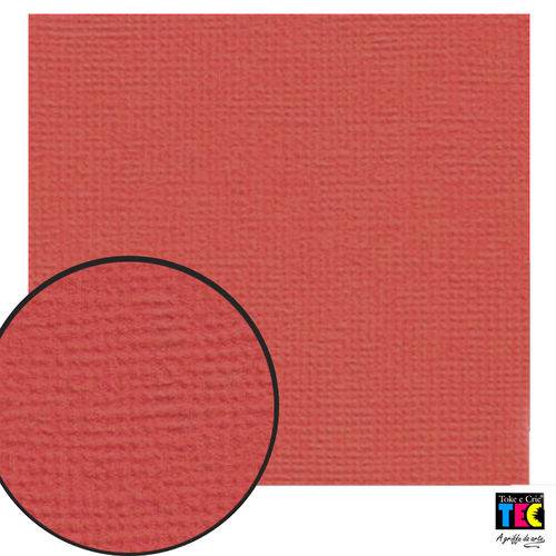 Tamanhos, Medidas e Dimensões do produto Cardstock Texturizado Toke e Crie Vermelho Escarlate - 7961 - Pcar020