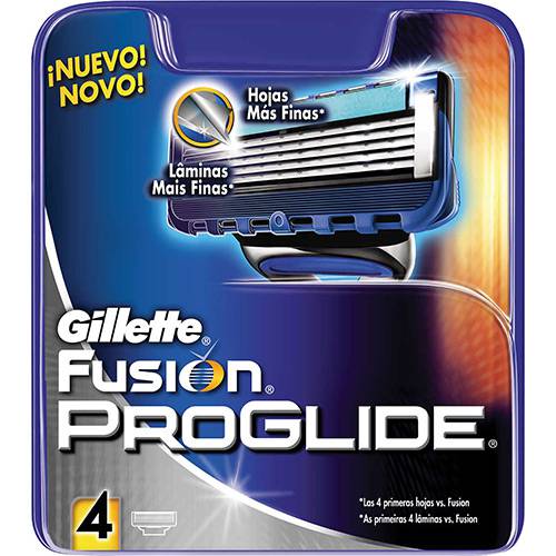 Tamanhos, Medidas e Dimensões do produto Carga para Aparelho Gillette Proglide - 4 Unidades