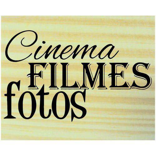 Tamanhos, Medidas e Dimensões do produto Carimbo de Madeira para Arte e Artesanato 5 X 5 Cm - Ta-534 Cinema Filme e Fotos