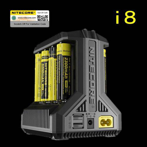 Tamanhos, Medidas e Dimensões do produto Carregador Baterias Inteligente Nitecore I8