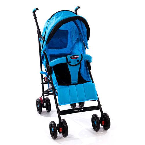 Tamanhos, Medidas e Dimensões do produto Carrinho Berço e Passeio Umbrella Premium Azul com Preto - Prime Baby