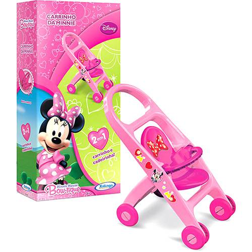 Tamanhos, Medidas e Dimensões do produto Carrinho de Boneca Minnie Mouse Bow-Tique Disney Rosa - Xalingo