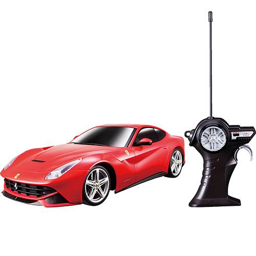 Tamanhos, Medidas e Dimensões do produto Carrinho Ferrari com Controle Remoto 1:14 F12 Berlinetta Vermelho - Maisto