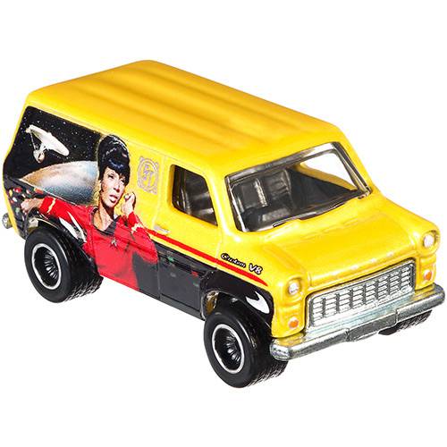 Tamanhos, Medidas e Dimensões do produto Carrinho Hot Wheels Cultura Pop 1:64 Star Trek Ford Transit Supervan - Mattel