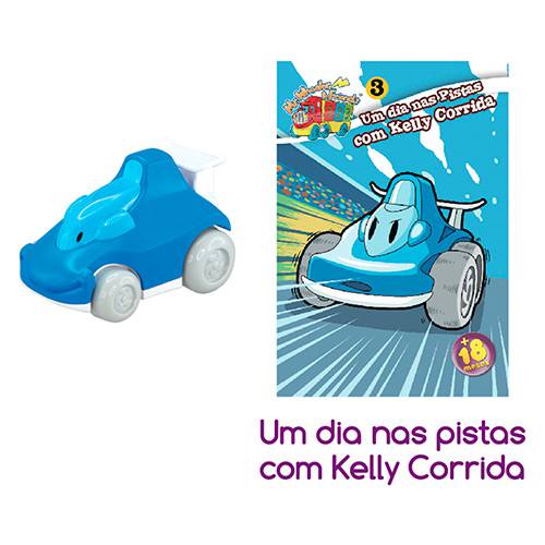 Tamanhos, Medidas e Dimensões do produto Carrinho + Livro Primeiras Histórias um Dia Nas Pistas com Kelly Corrida - Dican