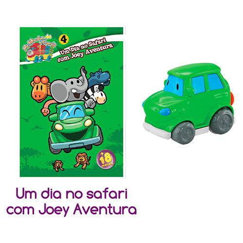 Tamanhos, Medidas e Dimensões do produto Carrinho + Livro Primeiras Histórias um Dia no Safari com Joey Aventura - Dican