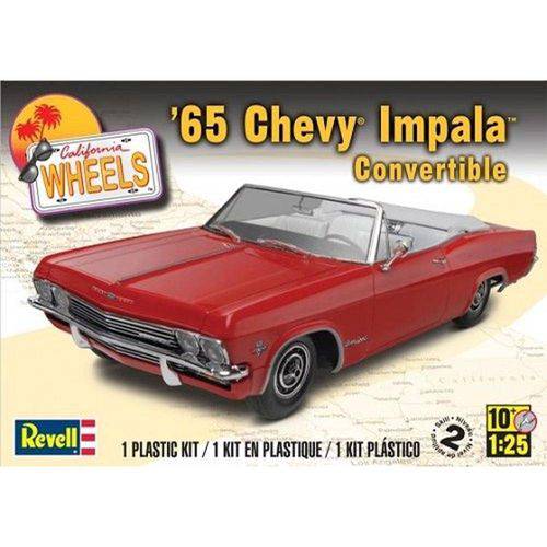 Tamanhos, Medidas e Dimensões do produto Carro Chevy Impala Conversivel 1965 - Revell Americana