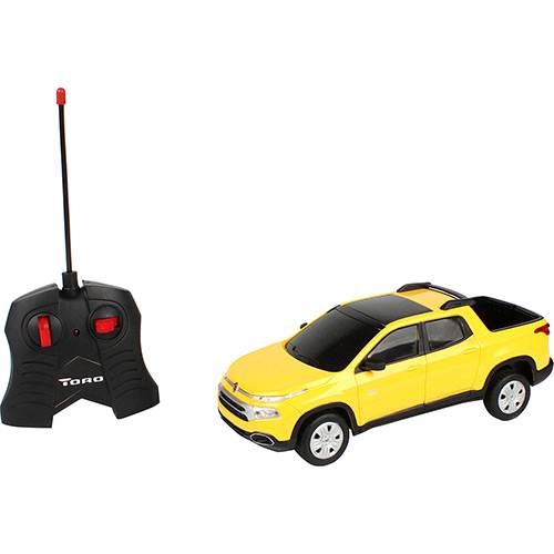 Tamanhos, Medidas e Dimensões do produto Carro com Controle Remoto Fiat Toro Amarelo - CKS