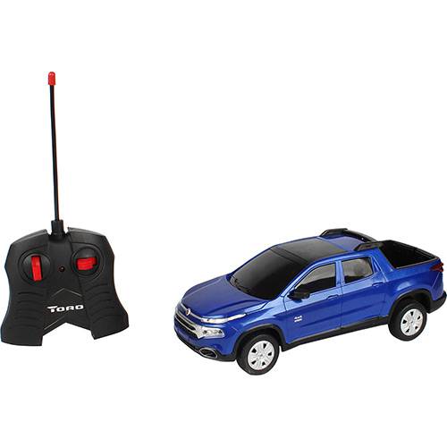 Tamanhos, Medidas e Dimensões do produto Carro com Controle Remoto Fiat Toro Azul - CKS
