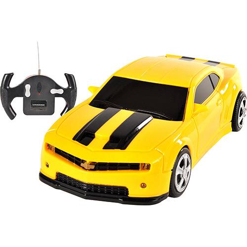 Carro de controle remoto camaro bumblebee 1 18 cks