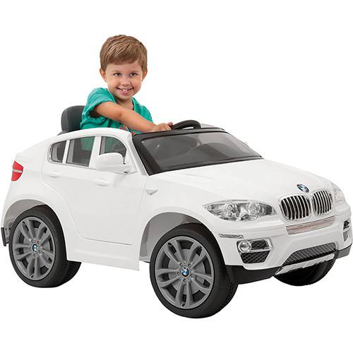 Tamanhos, Medidas e Dimensões do produto Carro Elétrico Infantil BMW X6 Branca R/C 6V - Bandeirante