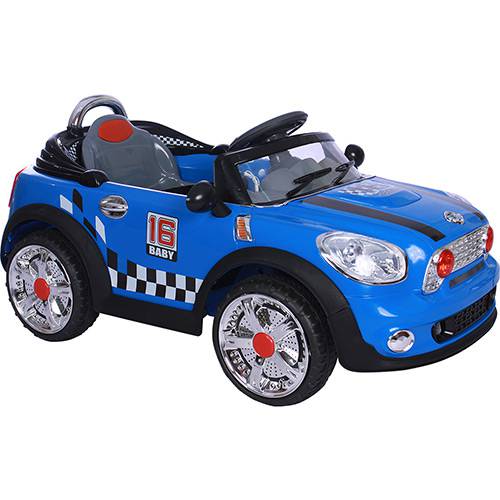 Tamanhos, Medidas e Dimensões do produto Carro Elétrico Infantil Mini Cooper Azul 6V - BelFix
