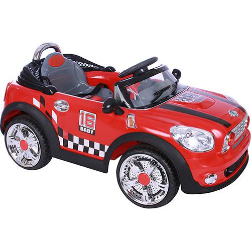 Tamanhos, Medidas e Dimensões do produto Carro Elétrico Infantil Mini Cooper Conversível Vermelho 6V - BelFix