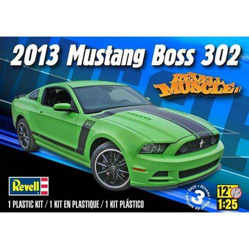Tamanhos, Medidas e Dimensões do produto Carro Ford Mustang Boss 302 2013 - Revell Americana